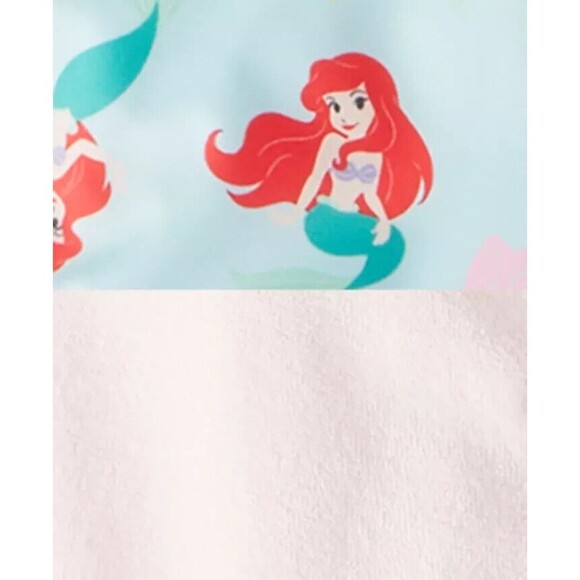 Little Mermaid 2-Pc. One-Piece Swimsuit & Hooded Swim Cover-Up Set Baby NEW - Picture 2 of 4